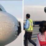 Panic on board as IndiGo flight hit by hailstorm, lands in Srinagar with damaged nose